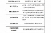 工商銀行原大同御河北路支行行長被終身禁業(yè)：因?qū)J前調(diào)查不盡職負有責任