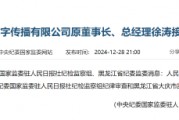 人民日?qǐng)?bào)數(shù)字傳播有限公司原董事長、總經(jīng)理徐濤接受審查調(diào)查