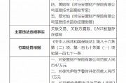 安盟財產保險有限公司被罰47萬元：關聯(lián)交易、關聯(lián)方漏報，EAST數(shù)據(jù)存在錯報