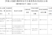 郵儲(chǔ)銀行被罰3.5萬(wàn)元：違反信用信息采集、提供、查詢及相關(guān)管理規(guī)定