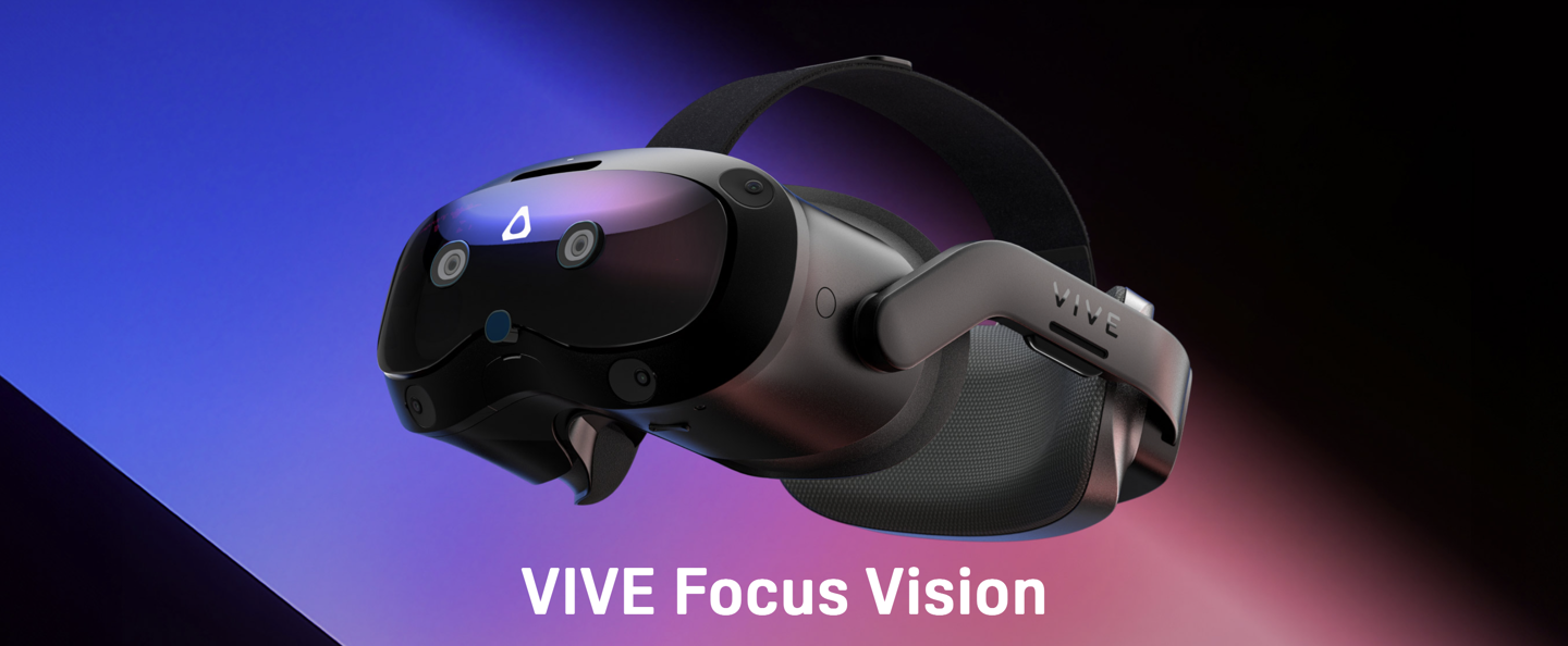 HTC VIVE Focus Vision 頭顯首銷：VR 眼動(dòng)追蹤、支持立體彩透，9888 元