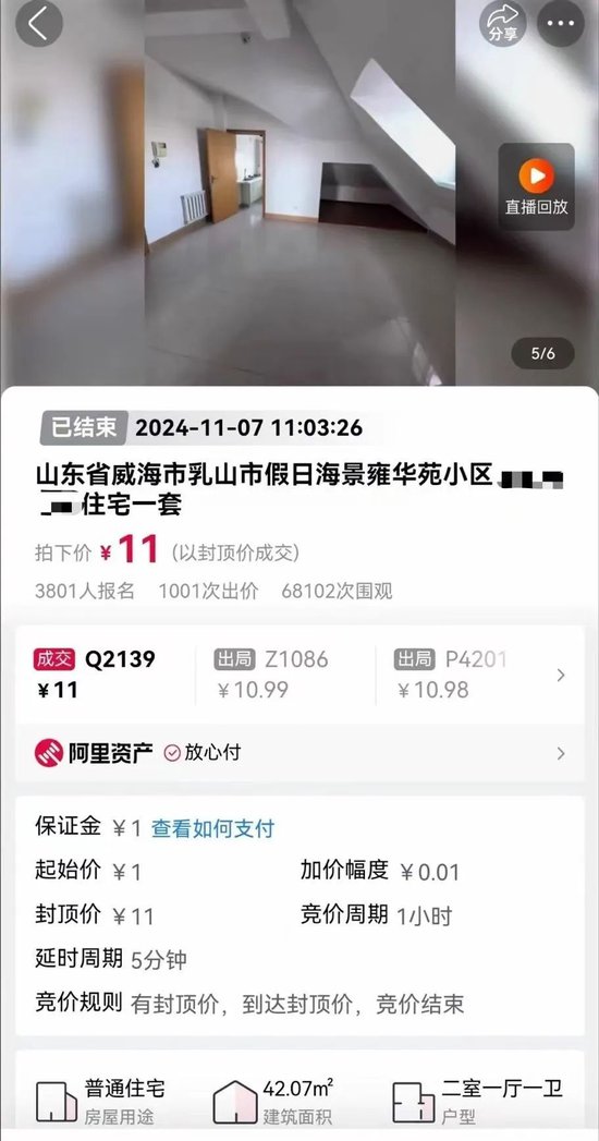 11元拍下海景房！還包過戶包稅費