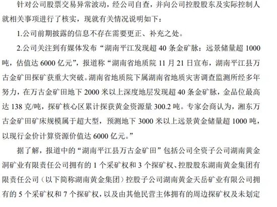 一地發(fā)現(xiàn)超40條金礦脈，這只黃金股躺贏？公司最新回應(yīng)！AI醫(yī)療有新利好