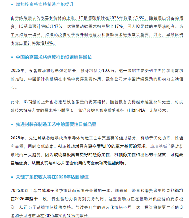 繼續(xù)看多半導(dǎo)體！機(jī)構(gòu)預(yù)期2025年資本支出激增 中芯國(guó)際漲超6%