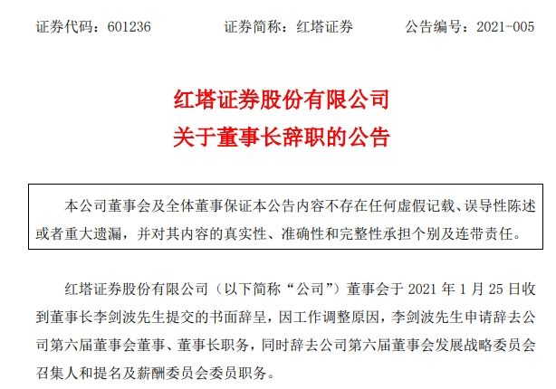 紅塔證券原董事長受賄267萬，多次為他人安排工作打招呼