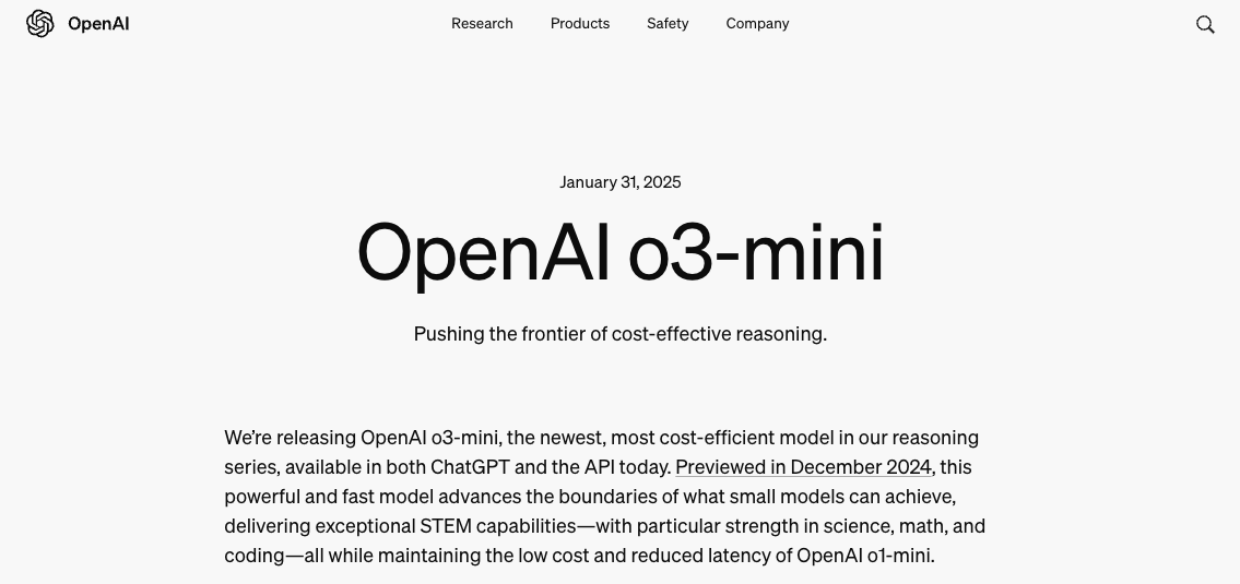 最新！OpenAI上架推理模型o3-mini，首次向免費用戶開放！AIME測試中，o3-mini最高準確率達87.3%