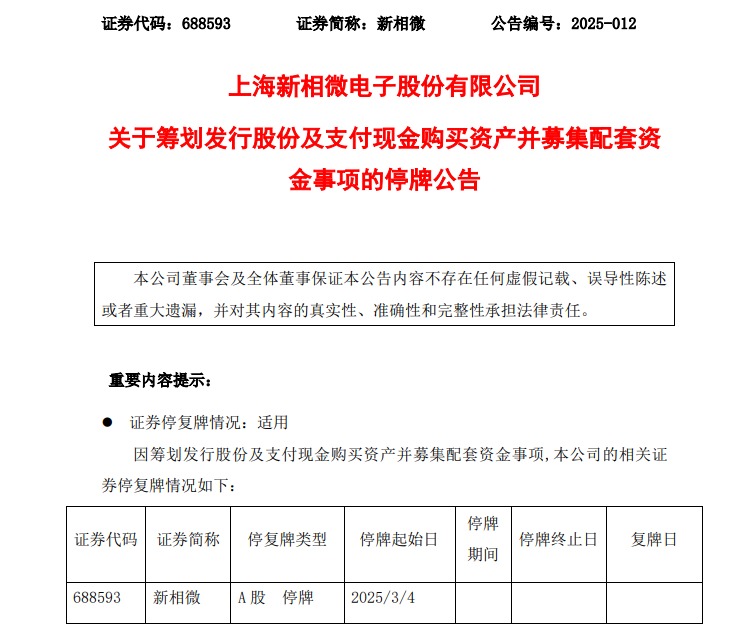 這家A股公司宣布，重大資產(chǎn)重組，今起繼續(xù)停牌！