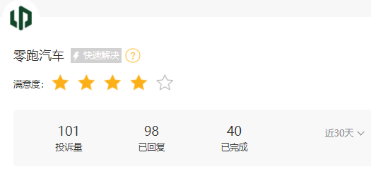 315在行動 |  零跑汽車近1月收到投訴101條，被指缺陷多、區(qū)別對待新老客戶、承諾的OTA升級不完成等